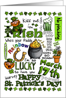 Happy St. Patrick’s Day Word Art card