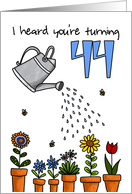 Wet My Plants - 44th Birthday card