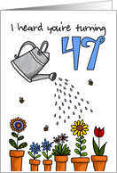 Wet My Plants - 47th Birthday card