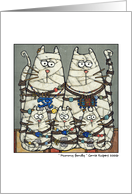 Mummy Cat Family card