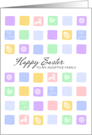 Modern Easter Squares - Happy Easter to my Adoptive Family card