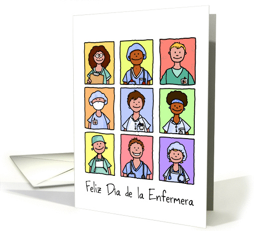 Felz Dia de la Enfermera - Happy Nurses Day in Spanish card (920998)