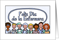 Felz Dia de la Enfermera - Happy Nurses Day in Spanish card