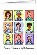 Buona Giornata dell’infermiere - Happy Nurses Day in Italian card