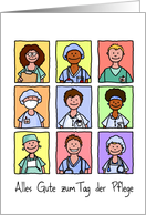 Alles Gute zum Tag der Pflege - Happy Nurses Day in German card