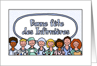 Bonne fte des Infirmires - Happy Nurses Day in French card