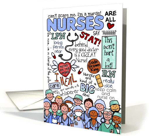 happy nurses day for male - word cloud card (921203)