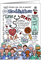 happy nurses day word cloud - for my godfather card