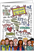 Mother’s Day Wordcloud - Mother in Law card