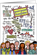 Mother’s Day Wordcloud - Great Granddaughter card