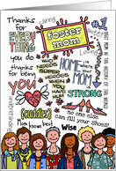 Mother’s Day Wordcloud - Foster Mom card