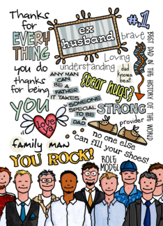 Father's Day Wordcloud - Ex Husband