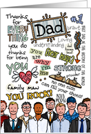 Father’s Day Wordcloud - Dad card