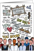 Father’s Day Wordcloud - Boss card