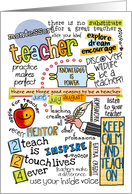 Montessori Teacher - Thank You card