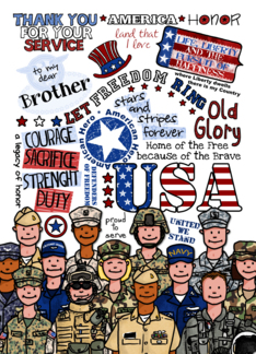 Brother - MIlitary Welcome Home Word Cloud