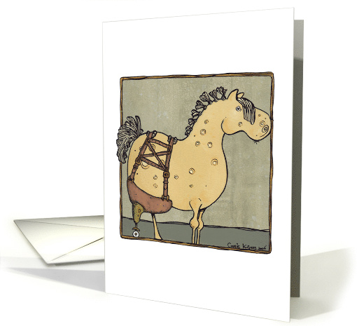 Amputee Get Well Pony card (93225)