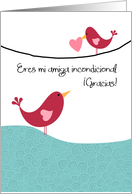 Eres mi Amiga - Bird on wire - Happy Mother’s Day Card in Spanish card