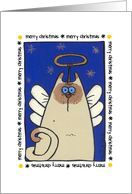 merry christmas - siamese cat card