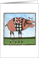 New Adress Announcement Pig on Stilts card