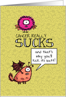 Cancer Really Sucks - for Pediatric/Youth Cancer Patient card