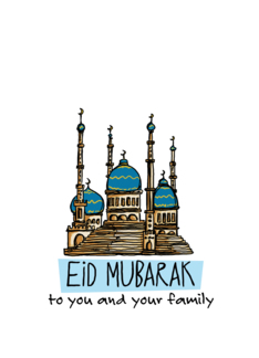 Eid Mubarak to you...