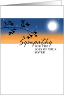 Loss of Sister - Sympathy card