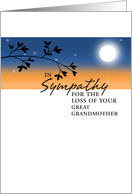 Loss of Great Grandmother - Sympathy card