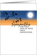 Loss of Great Grandfather - Sympathy card