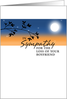 Loss of Boyfriend - Sympathy card