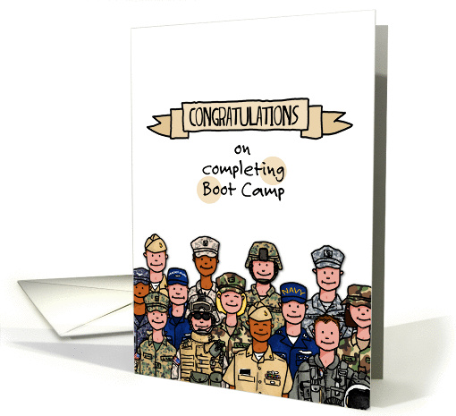 Congratulations - graduating boot camp card (942274)