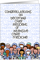 Congratulations - Chief Resident of Intensive Care Medicine card