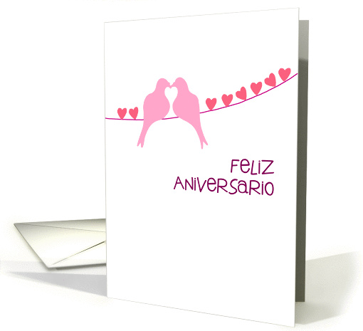 Portuguese - Happy Anniversary - Turtledoves card (944296)
