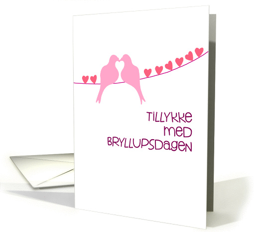 Danish - Happy Anniversary - Turtledoves card (944300)