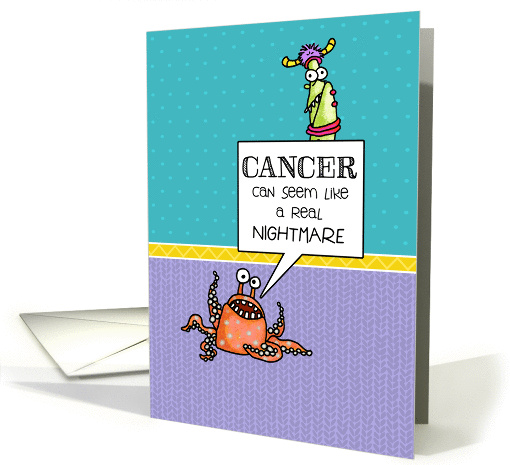 Cancer Real Nightmare - Support for Pediatric/Child Cancer card