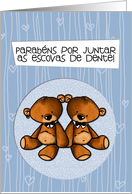 Portuguese Wedding Congratulations - Gay card