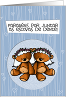Portuguese Wedding Congratulations - Lesbian card