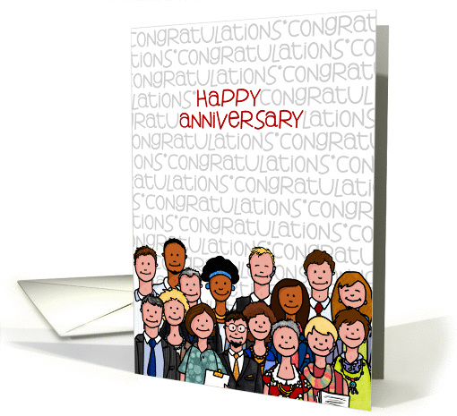 Congratulations - Happy Anniversary card (950594)