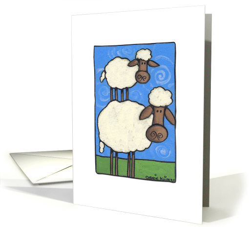 Sheep and Lamb card (96622)