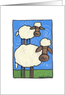 Sheep and Lamb card