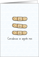 Get Well bandage - Latin card
