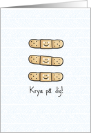 Get Well bandage - Swedish card