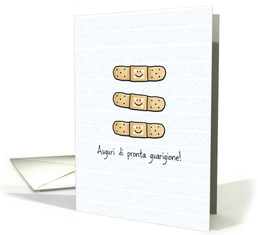 Get Well bandage - Italian card (973257)