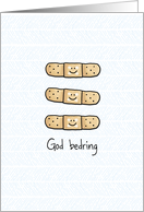 Get Well bandage - Danish & Norwegian card