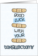 Tonsillectomy - Bandage - Get Well card