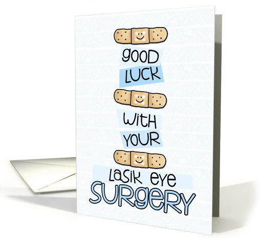 Lasik Eye Surgery - Bandage - Get Well card (973949)