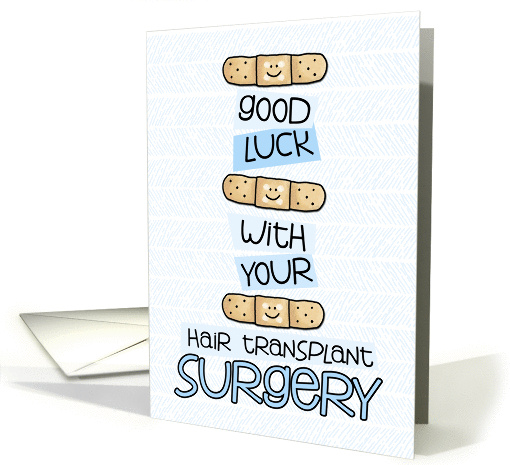 Hair Transplant - Bandage - Get Well card (973963)