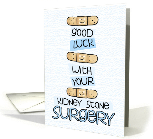 Kidney Stone Surgery - Bandage - Get Well card (974295)