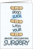 Gender Reassignment Surgery - Bandage - Get Well card