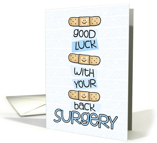 Back Surgery - Bandage - Get Well card (974313)